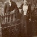 Unknown Couple - Hill Family.  Florence Miriam Hill Morgan Photograph Album