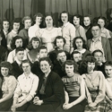 Edith May with Music Class at Marlinton High School