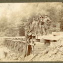 Men Building the Rail Line along the Greenbrier River near Marlinton, W.Va.