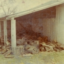 Woodpile in Outbuilding on Stulting Farm in Hillsboro, W.Va.