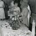 Diana Cooper and Julia Price at Reception Table, Pearl S.Buck Visit in Marlinton, W.Va.