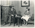 Willard Eskridge as Jonathan Rockwood, and Sally Nottingham as Mathilda Rockwood in the 1974 Pioneer Days Production of &quot;January Thaw.&quot;