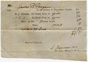 1851 Receipt of Tax Payment from James R. Poage
