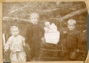 Four Hill Children.  Florence Miriam Hill Morgan Photograph Album