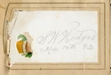 Handwritten Card.  Florence Miriam Hill Morgan Photograph Album