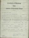 Certificate of Discharge from Civiliian Conservation Corps, Charles Alt